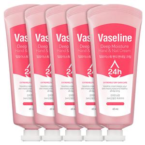 바세린 24h 딥모이스춰 핸드앤네일 크림 60mlX5개