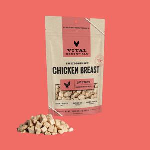 바이탈에센셜 고양이 동결건조 고단백 간식 닭가슴살 치킨 트릿 59.5g 땡스스탬프