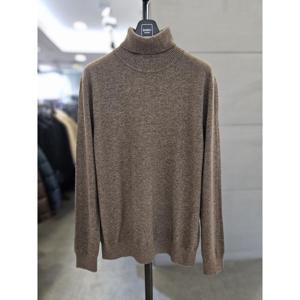 세이브존03  남성 터틀넥  혼방 브라운 목티 니트 폴라티 WSAGZ4WN78A (41346928)