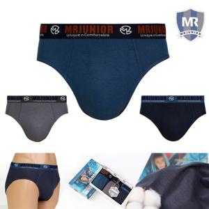 주니어 콤마 순면 삼각팬티 학생속옷 3종세트