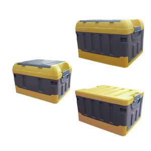 휴크래프트 뚜껑있는 폴딩박스 수납정리함 캠핑 대형 리빙박스 40L 65L 70L