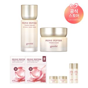 [CJ단독]피오니 펩타이드 주름 흔적 앰플 50ml+크림 60ml [사은]피오니겔마스크2매+피오니앰플10ml*2+피오니크림10ml*2