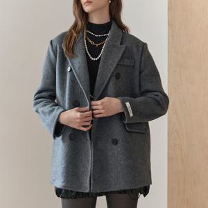 [마쟈] 클래식 울 혼방 핸드메이드 더블 자켓