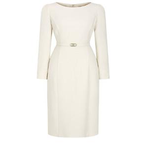 펄 슬리브 보트넥 H라인 원피스 GPAM0OP901