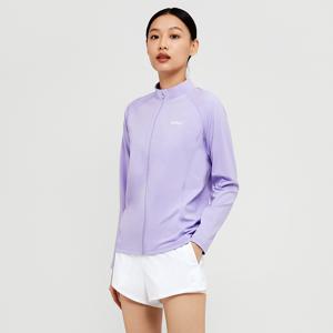 우먼 에센셜 릴렉스핏 집업 래쉬가드 라벤더 (B4SWWZR002LAV)