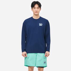 유니 트로피컬 루즈핏 래쉬가드 네이비 (B5SUWRG231NAV)