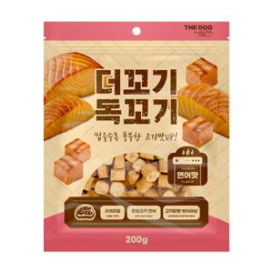 오븐베이크 강아지 간식 더꼬기독꼬기 연어맛 200g