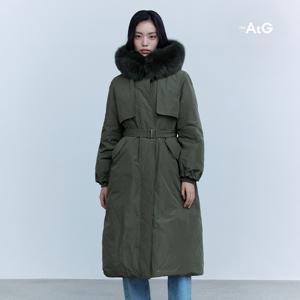 [일부컬러only][최초가 299,000원]폭스퍼 야상 롱 구스다운 코트