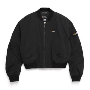 N244WPD020 여성 아나스 블루종 패딩 숏 점퍼 CARBON BLACK