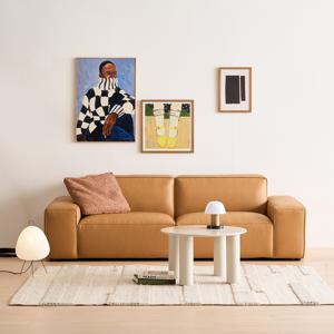 [추가쿠폰]세계가구 캐러멜 3인 패브릭 소파