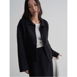 핸드메이드 숏 코트  블랙