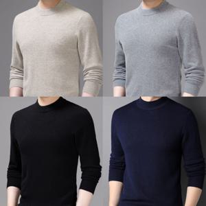 2장세트 남자 겨울니트 반목 직장인 얇은목티 티셔츠