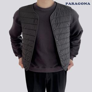 [파라고나] 남성 캐쥬얼한 데일리 경량 패딩 조끼