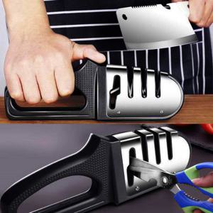 무뎌진칼 초보자도 쉽게 다이아몬드 4in1 가위 칼갈이 칼가는기계 사시미칼 칼연마 전동칼갈이