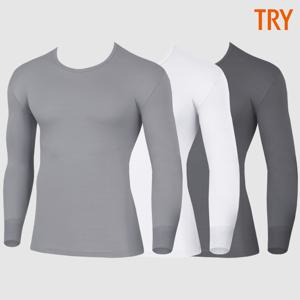 국산 남자순면내복상의 60수 양면 시보리 보온내의 동내의 긴팔