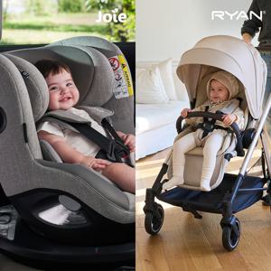 조이 아이스핀360 회전형 카시트 +  솔로 2025 절충형 유모차 세트 + 컵홀더,모기장,유모차정리함,쿨시트