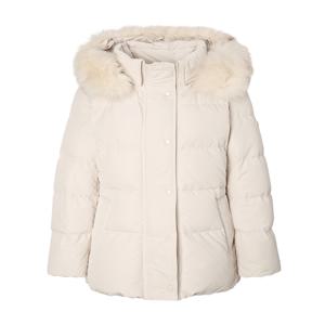 헤지스 여성 [[25FW]] HSJU5DC01I1 [시즌오프]에센셜 폭스퍼 하프 헤비 구스 다운 라이트베이지