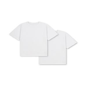 MKF5TS3902 공용 에센셜 헤비코튼 오버핏 반팔 티셔츠 2PACK