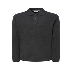 남성 [[25FW]] HZTS5D431CG [시즌오프][아이코닉] 차콜 긴팔 피케 폴로 셔츠