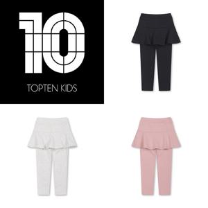 MKF4PT2101 탑텐키즈 여아 밍크 벨보아 치마레깅스