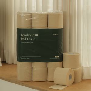 천연 대나무 먼지 적은 뱀부500 화장지 3겹 30롤 x2