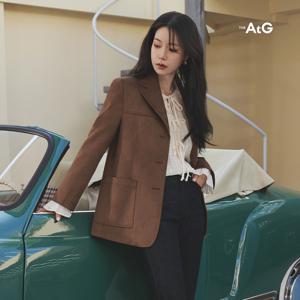 [최초가99,900원][드라마15화] 더엣지 25FW FAUX 스웨이드 자켓