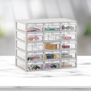 B타입 수납함 3x5/플라스틱 투명 서랍 공구함 툴 박스 부속 부품함 상자 다용도 보관 정리 피스통 적재함