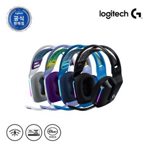 코리아 G733 LIGHTSPEED 7.1ch 무선 게이밍 헤드셋 초경량 무게 BLUE VOCE 마이크