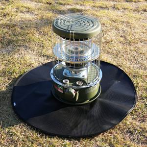 캠핑 원형 방염포 방염매트 화로대 방열 시트 방염천 난로 받침대 패드