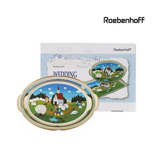 엔틱 웨딩 타원쟁반 2p세트