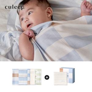 [쿨립] 신생아 아기 처음맞이 세트(천기저귀3p+손수건10p)