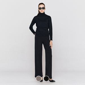 지오다노 여성 겨울 기모 와이드핏 풀밴딩 고무줄 스판 팬츠 415928