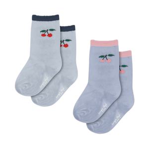 국내공식  프릴 양말 2팩 BLUE FOG PURPLE IMPRESSION