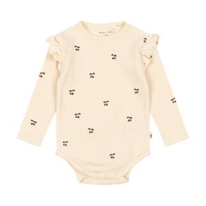 국내공식  수이 프릴 바디수트 CHERRY