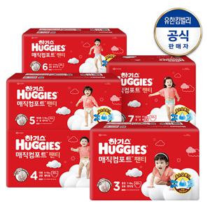 [1박스] 2024 매직컴포트 팬티형 기저귀 3~7단계 택일