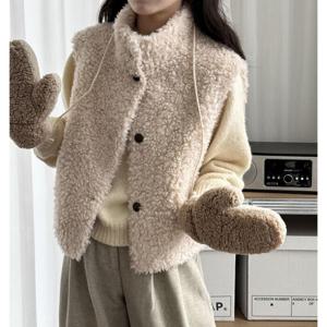 [브리치]  / 양털조끼 뽀글이조끼 램스울 퍼베스트