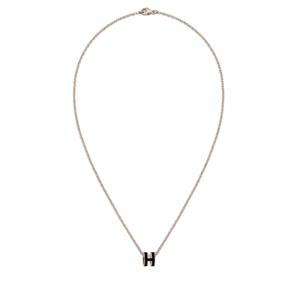 [명품]  미니 팝아슈 팬던트 목걸이 로즈골드 블랙 H147992FO03