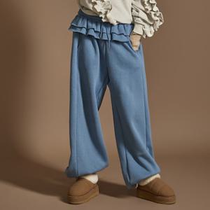 P3318 기모 프릴 트레이닝 팬츠