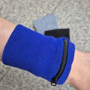 스포츠 손목 밴드 지폐 동전지갑 1P 아웃도어 땀흡수 운동용 지폐 차키 블랙 그레이