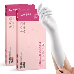 브릭글로 롱핏 손목긴 요리주방용 니트릴장갑 50매 x2팩