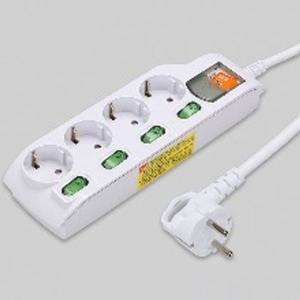 메인 개별스위치 멀티탭 콘센트 4구 5호 5M 16A KS 일신전기 자재