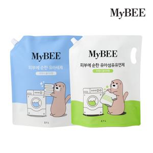 피부에순한 유아세제 2.1L+유연제 2.1L