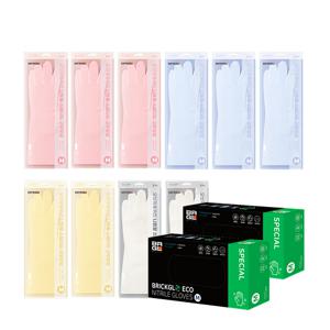 브릭글로 니트릴 고무장갑 10세트+생분해 니트릴장갑 2팩 블랙