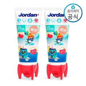 5세 이하 유아 어린이치약 저불소 500ppm 뉴스텝1 90g 2개