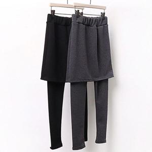 [하프클럽] 피치 기모 겨울 치마 레깅스 1123623S 빅사이즈 여성