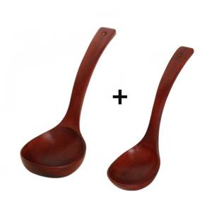 옻칠 위생 국자 1세트 나무국자 2개 원목국자 조리기구 주방용품 주방기구 조리도구