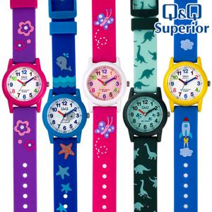 큐앤큐 어린이 방수 캐릭터 우레탄 아동 손목시계 VR99J