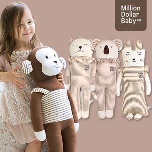 오가닉 애착 동물인형 쿨쿨  원숭이,코알라,고양이,토끼