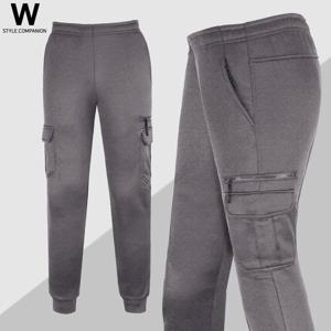 [하프클럽] 겨울 패딩 솜 바지 기모 작업복 남성 보온조거PT