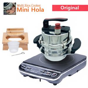 [20%OFF][정품] 미니올라 1.2L 뉴버전 5분 누룽지 가마솥 바로밥 2~3인용+전용인덕션 (옵션1-4사출세트,옵션5나무세트)